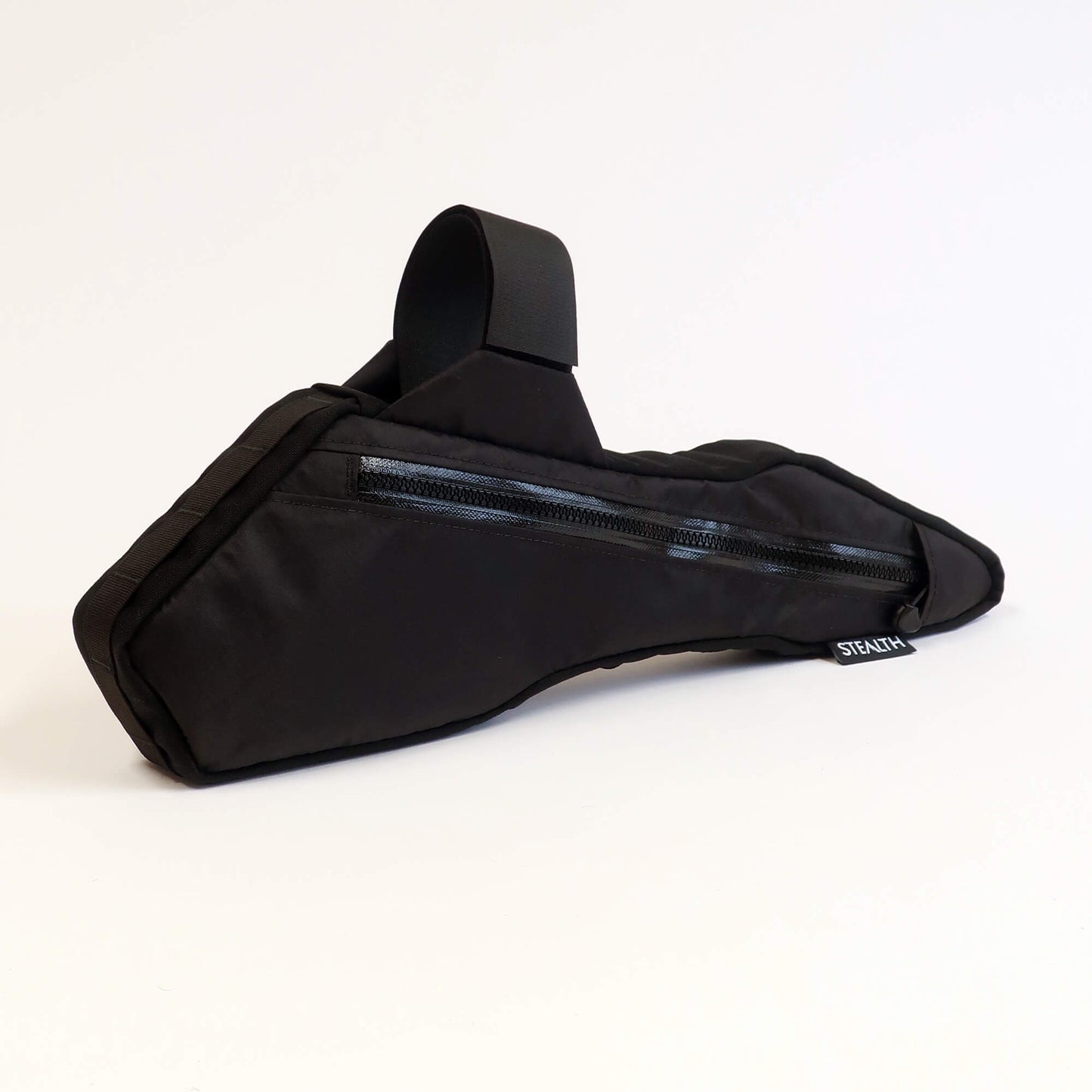 Custom full suspension frame bag for bikepacking bike