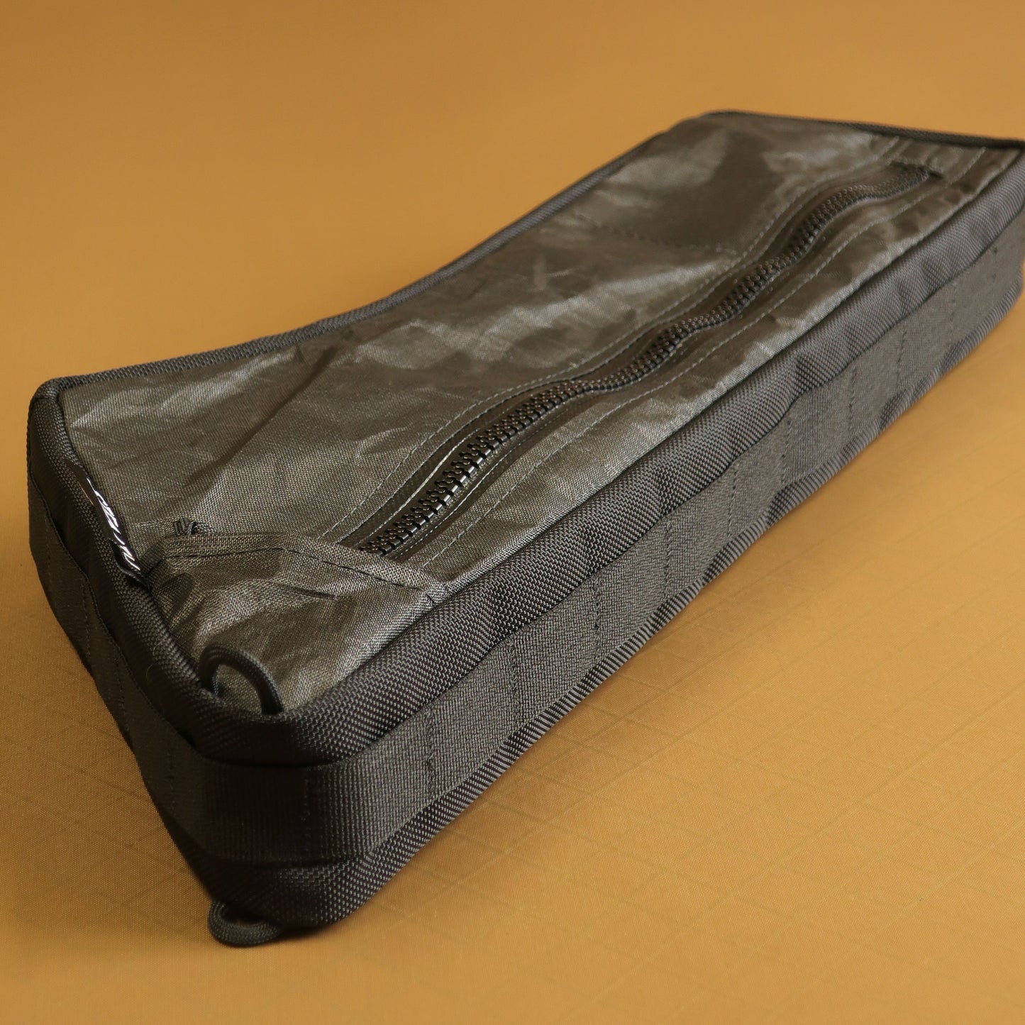 Custom half frame bag for Crowe Rishworth with daisy chain webbing attachment made by Stealth Wellington NZ