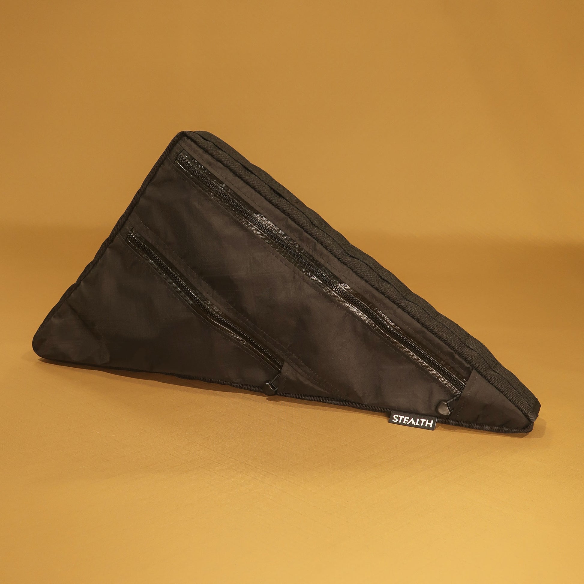 Black custom full frame bag with double zip and velcro attachment points, designed for Specialized Epic Hardtail Large 2025.