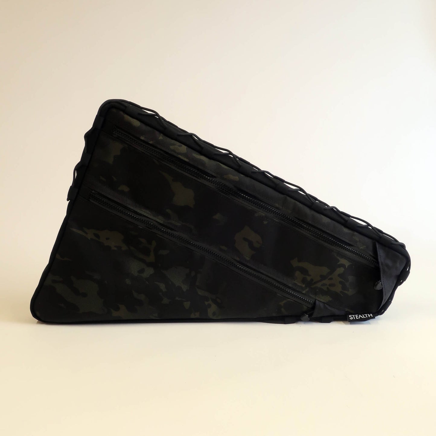 Double zip frame bag Multicam Black