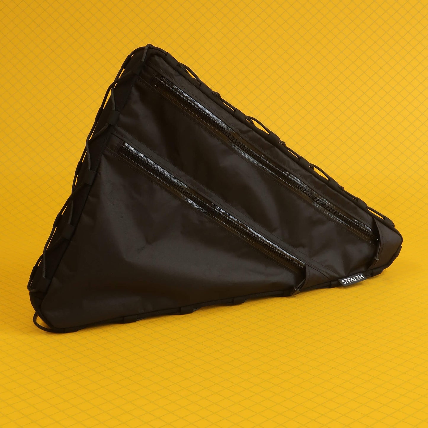 Full frame bag Double zip lace up Ecopak Black