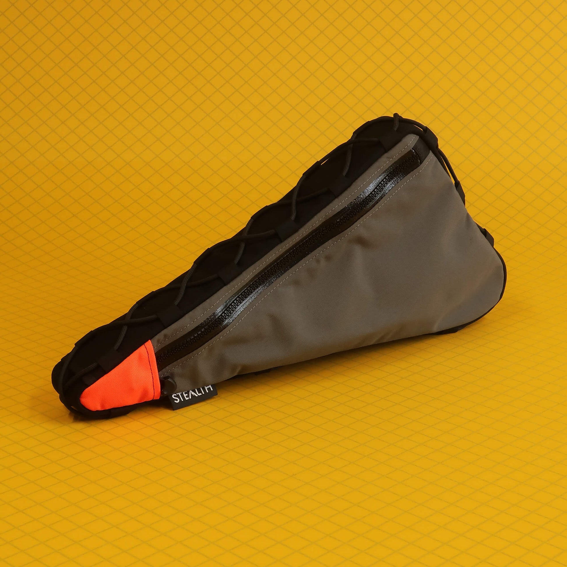 Grey cordura single zip frame bag