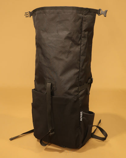 Rata 25 backpack open showing full height of bag made by Stealth Wellington NZ