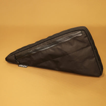 Custom Scott Spark RC full frame bag showing phone pocket and water resistant zip, made in wellington, new zealand