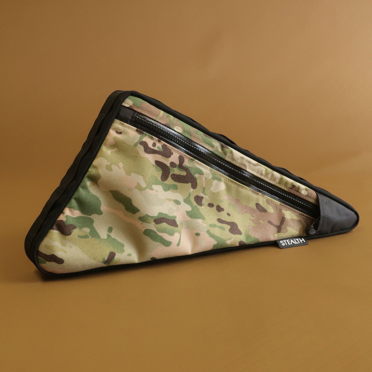 Custom single zip full frame bag in Multicam 500D Cordura fabric made by Stealth Wellington NZ