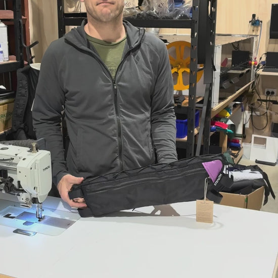 An overview of a custom half frame bag for a Surly Midnight Special