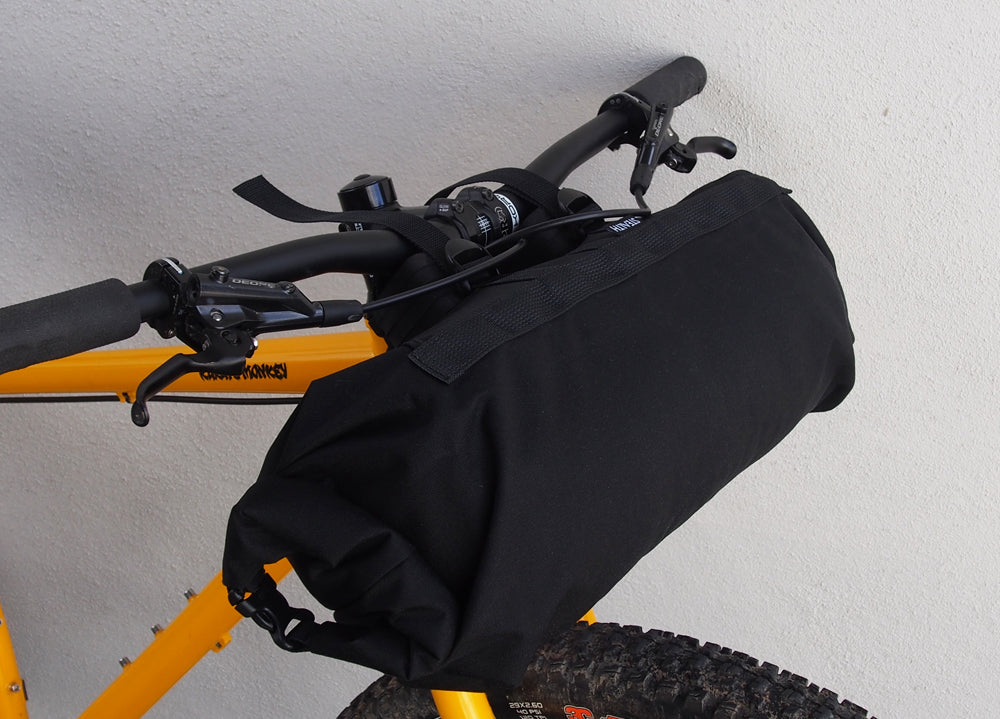 Bikepacking Handlebar Roll on bike