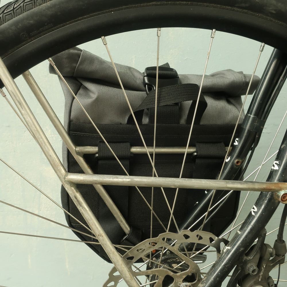 Mountain Panniers attached to bike