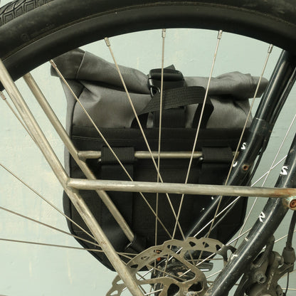 Mountain Panniers attached to bike